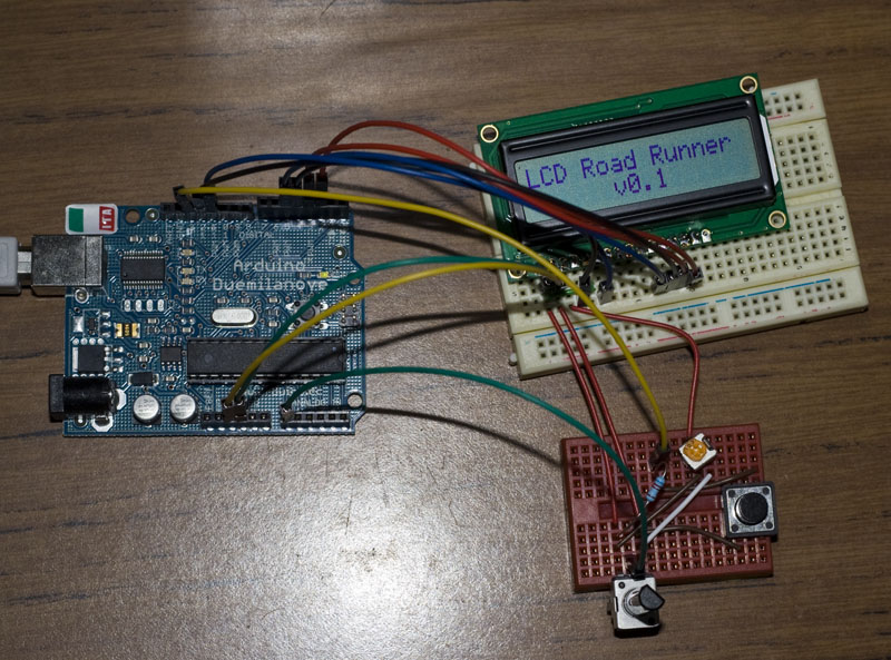 Arduino Project: LCD Road Runner « insideGadgets