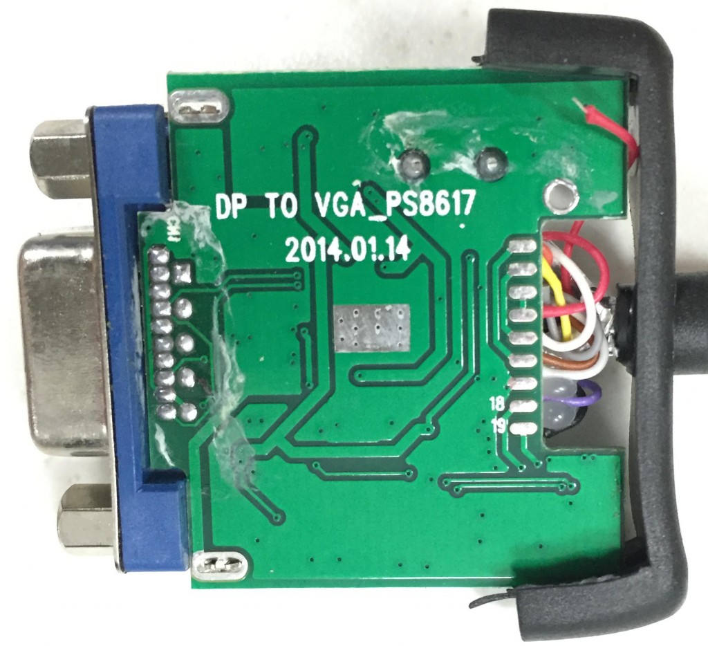 Inside a Generic DisplayPort to VGA Adapter (2014) « insideGadgets